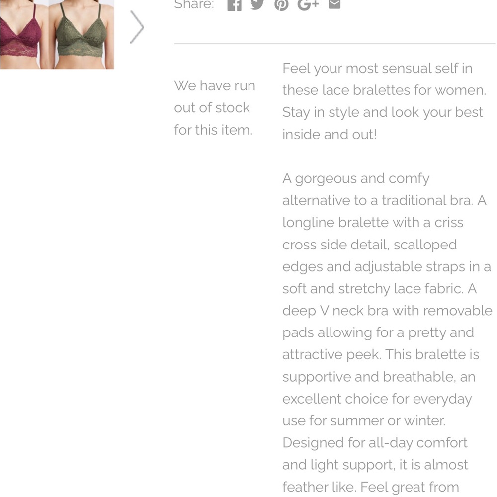 ♥️Body Frosting♥️ | Longline Lace Bralette - Berry - Picture 9 of 13